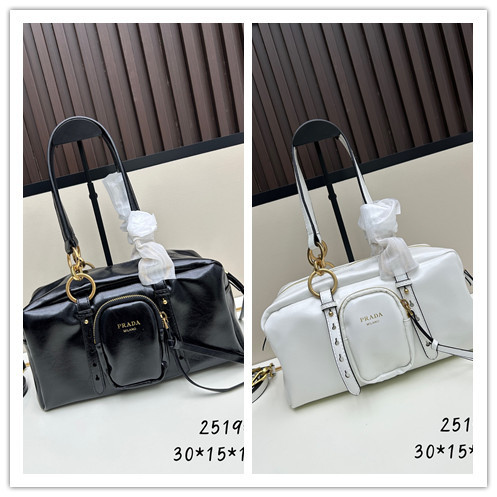 Prada New Retro Oil Wax Leather Shoulder Bag Handbag Size: 30x15x13 CM
