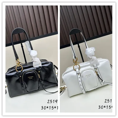 Prada New Retro Oil Wax Leather Shoulder Bag Handbag Size: 30x15x13 CM