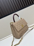 Chanel Classic Coco Handle Double C Chain Crossbody Bag Handbag Size: 22x15x8 CM