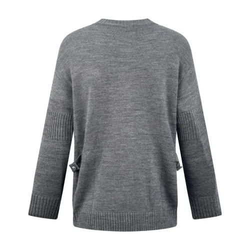 Chanel Personalized Double C-Button Cashmere Loose Knitted Cardigan