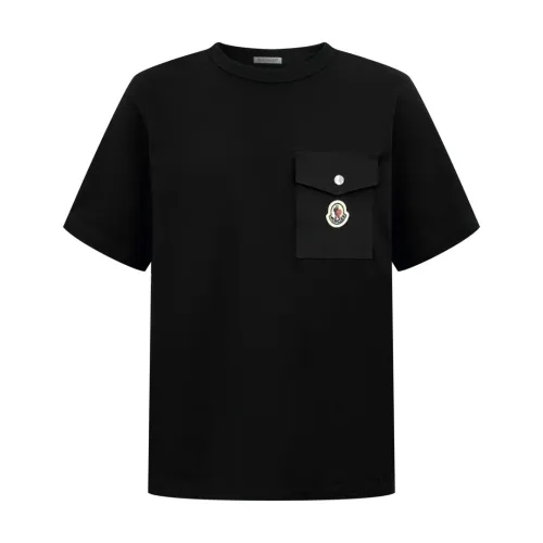 Moncler Classic Logo Pocket Short Sleeve Casual Versatile T-shirt
