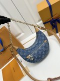 Louis Vuitton Fashion Cowboy Loop Half Moon shaped Stick Bag Size: 24x22x6 CM