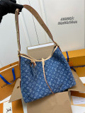 Louis Vuitton New Classic Logo Denim Denim Handbag Shoulder Bag Size:39x30x15 CM