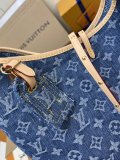 Louis Vuitton New Classic Logo Denim Denim Handbag Shoulder Bag Size:39x30x15 CM