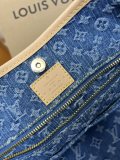Louis Vuitton New Classic Logo Denim Denim Handbag Shoulder Bag Size:39x30x15 CM