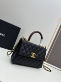 Chanel Classic Coco Handle Double C Chain Crossbody Bag Handbag Size: 22x15x8 CM