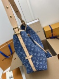 Louis Vuitton New Classic Logo Denim Denim Handbag Shoulder Bag Size:39x30x15 CM