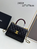 Chanel Classic Coco Handle Double C Chain Crossbody Bag Handbag Size: 22x15x8 CM