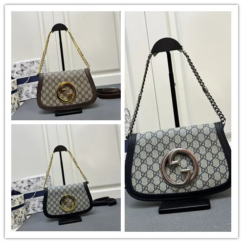 Gucci Retro Double G Flip Postman Bag Chain Bag Shoulder Bag Size: 28x16x4 CM