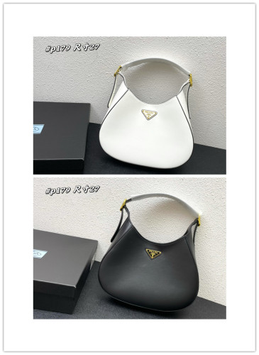 Prada New Classic Leather Underarm Bag Handbag Size: 27x19x5 CM