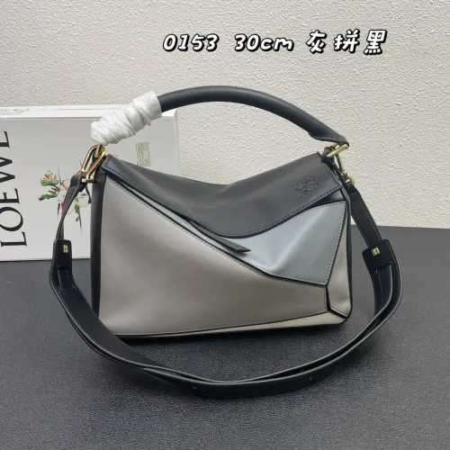 Loewe Puzzle Series Classic Puzzle Leather Handbag Crossbody Bag Size:30 CM
