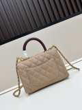 Chanel Classic Coco Handle Double C Chain Crossbody Bag Handbag Size: 22x15x8 CM