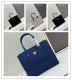 Versace New Embossed 3D Logo Denim Handbag Tote Bag Size: 29.5x14.5x24 CM