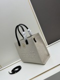 Versace New Embossed 3D Logo Denim Handbag Tote Bag Size: 29.5x14.5x24 CM