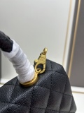 Chanel Classic Coco Handle Double C Chain Crossbody Bag Handbag Size: 22x15x8 CM