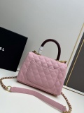 Chanel Classic Coco Handle Double C Chain Crossbody Bag Handbag Size: 22x15x8 CM
