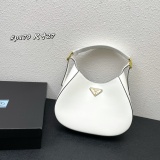 Prada New Classic Leather Underarm Bag Handbag Size: 27x19x5 CM