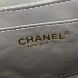 Chanel Classic Double C Retro Flip Sheepskin Handbag Crossbody Bag Size: 24x12 CM