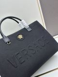 Versace New Embossed 3D Logo Denim Handbag Tote Bag Size: 40x16x29 CM