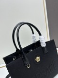 Versace New Embossed 3D Logo Denim Handbag Tote Bag Size: 29.5x14.5x24 CM