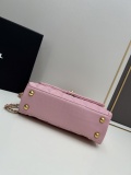 Chanel Classic Coco Handle Double C Chain Crossbody Bag Handbag Size: 22x15x8 CM