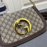 Gucci Retro Double G Flip Postman Bag Chain Bag Shoulder Bag Size: 28x16x4 CM