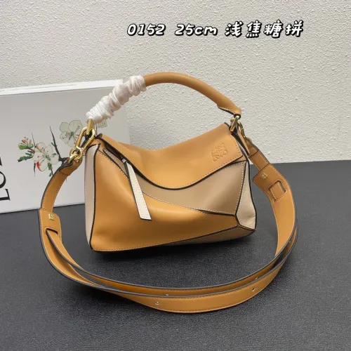 Loewe Puzzle Series Classic Puzzle Leather Handbag Crossbody Bag Size: 24 CM