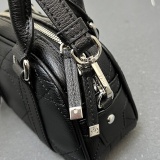 Dior New East West Mini Versatile Bowling Bag Vintage Crossbody Bag Size: 20.5x12x7 CM