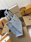 Louis Vuitton New Fashion Denim Cowboy Square Bag Handbag Size: 28x19x11.5 CM