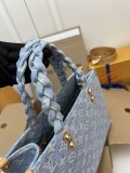 Louis Vuitton New Fashion Denim Cowboy Square Bag Handbag Size: 28x19x11.5 CM