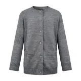 Chanel Personalized Double C-Button Cashmere Loose Knitted Cardigan