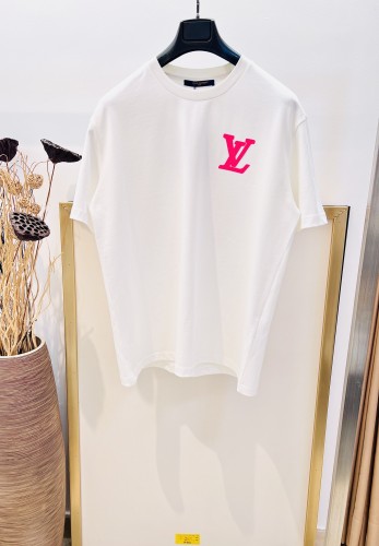 Louis Vuitton New 3D Logo T-shirt Couple Casual Loose Short Sleeves