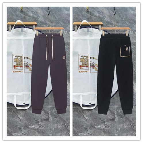Burberry Classic Embroidered Speed Drying Ice Silk Pants Casual Pants