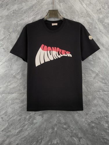 Moncler New Foam Logo Printed T-shirt Unisex Casual Loose Short Sleeve