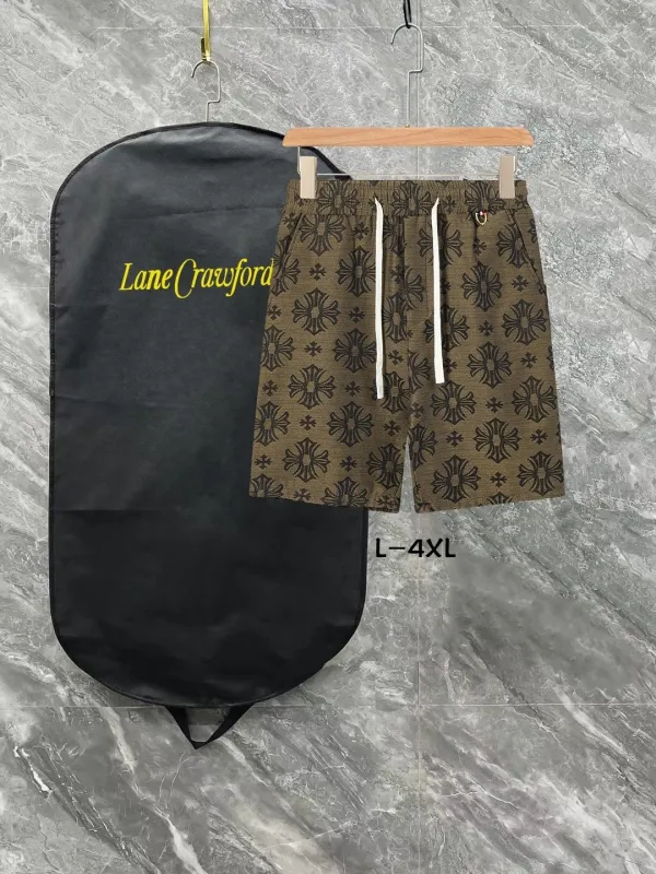 Chrome Hearts Unisex Spring/Summer Full Cross Drawstring Casual Versatile Shorts