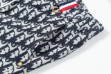 Dior Unisex Spring/Summer New Classic Full Logo Drawstring Casual Shorts