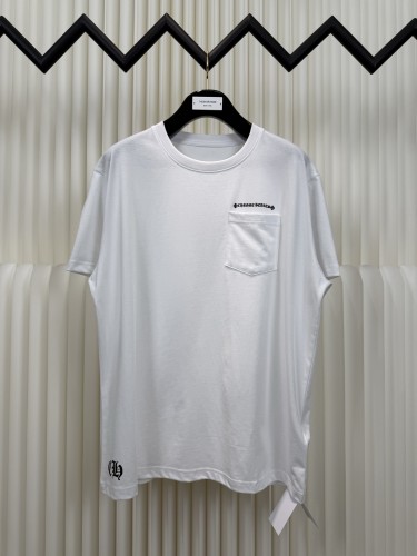 Chrome Hearts Classic Starry Sky Cross Printed Short Sleeve Couple's Casual Versatile T-shirt