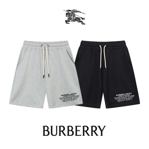 Burberry New Classic Letter Printed Shorts Unisex Casual Drawstring Sports Pants