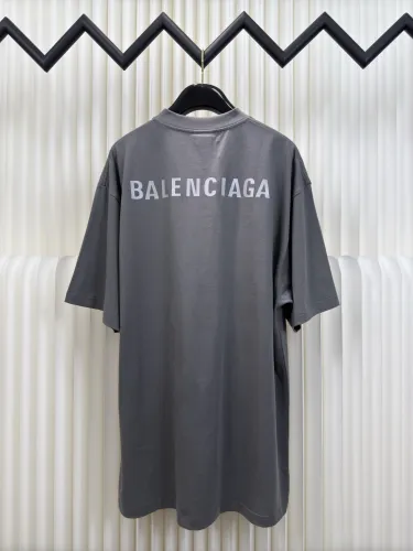 Balenciaga New 3M Reflective Short Sleeve Couple Versatile Casual T-shirt