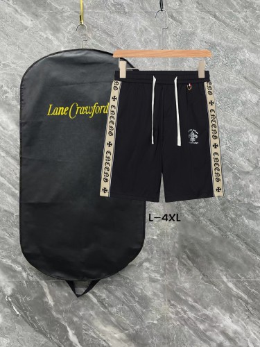 Chrome Hearts Unisex Spring/Summer New Sanskrit Ribbon Drawstring Casual Shorts