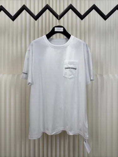 Chrome Hearts Classic Snowflake Cross Printed Short Sleeve Couple's Casual Versatile T-shirt
