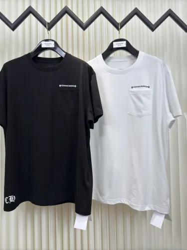 Chrome Hearts Classic Starry Sky Cross Printed Short Sleeve Couple's Casual Versatile T-shirt