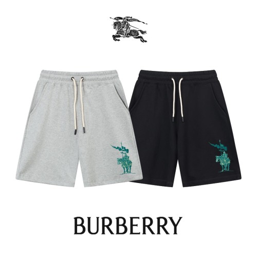 Burberry New Classic Foam War Horse Printed Shorts Couples Casual Drawstring Sports Pants