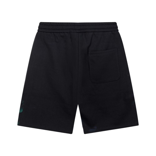 Dior New Graffiti Letter Flame Pattern Unisex Casual Shorts