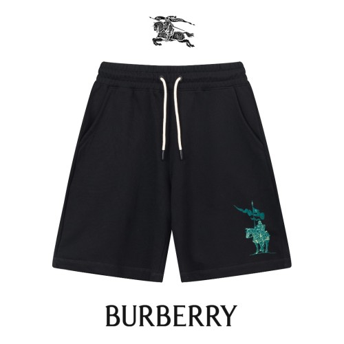 Burberry New Classic Foam War Horse Printed Shorts Couples Casual Drawstring Sports Pants
