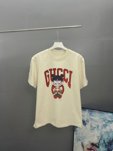 Gucci New Fashion Nezha Logo Printed T-shirt Unisex Casual Short Sleeve