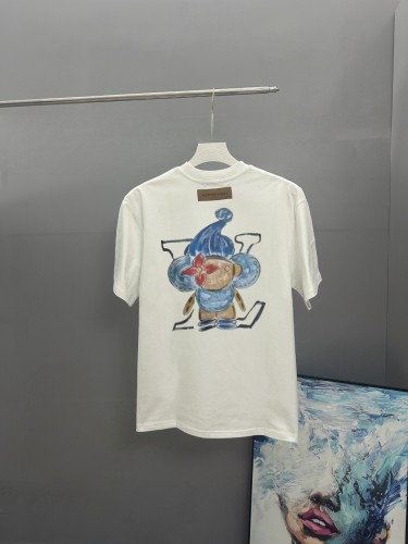 Louis Vuitton New Fashion Logo Printed T-shirt Unisex Casual Round Neck Short Sleeve