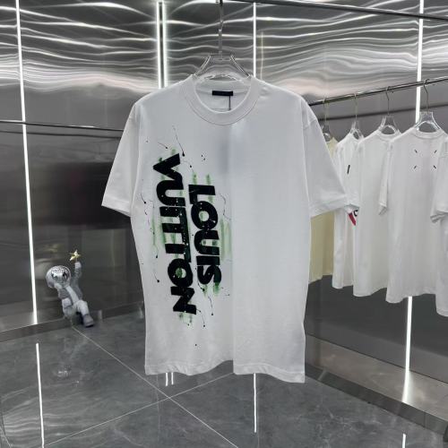 Louis Vuitton Fashion Logo Printed Short Sleeve Unisex Casual Round Neck T-shirt