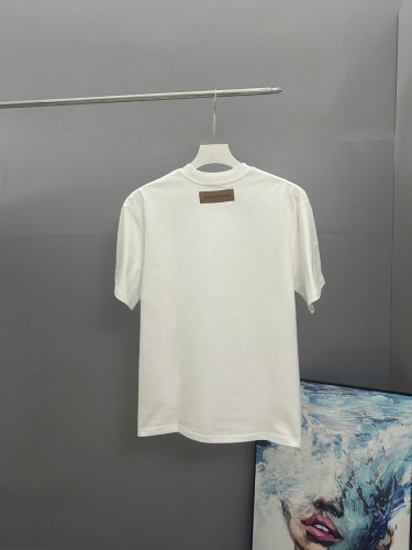 Louis Vuitton New Classic Embroidered Logo T-shirt Unisex Casual Round Neck Short Sleeve