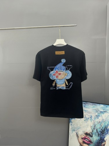 Louis Vuitton New Fashion Logo Printed T-shirt Unisex Casual Round Neck Short Sleeve